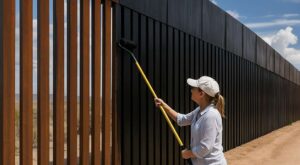 Le mur noir et la baisse inédite des migrants aux États-Unis